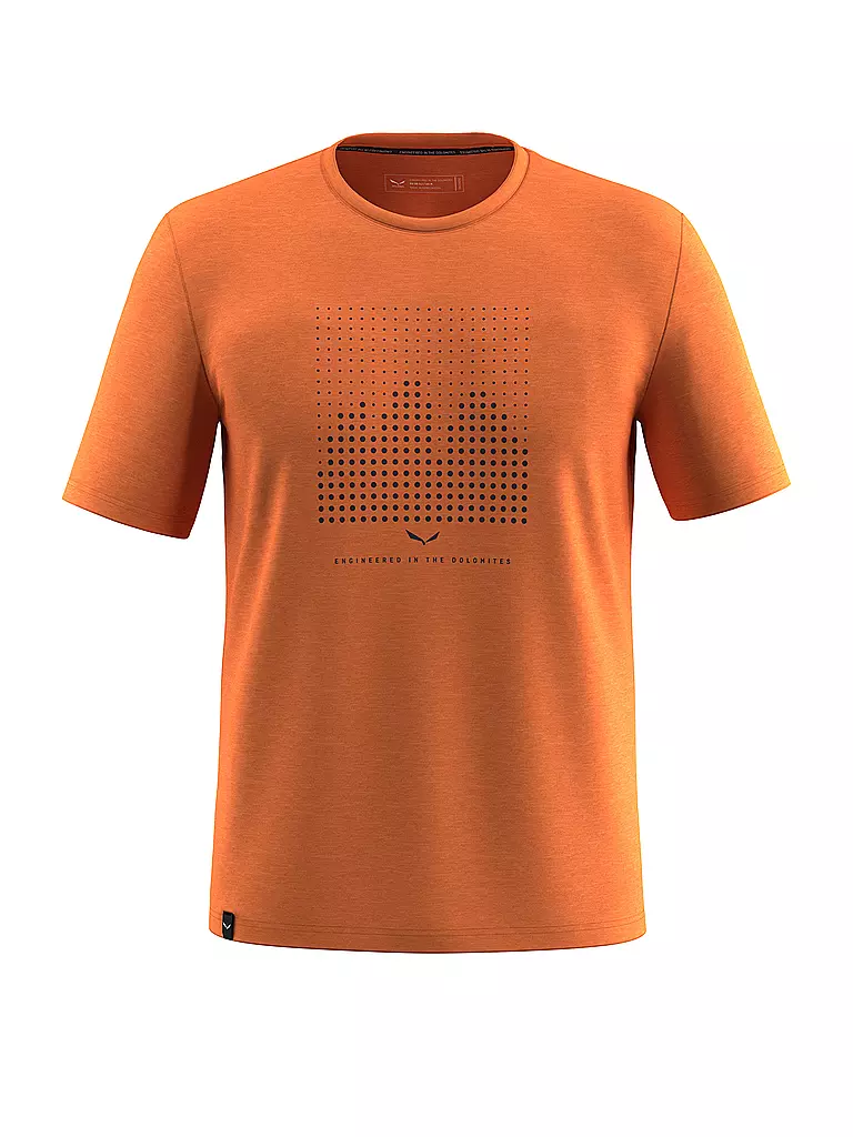 SALEWA | Camiseta funcional de hombre Eagle Dotted Merino | Naranja