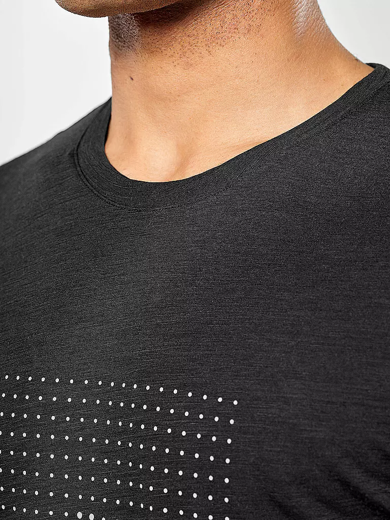 SALEWA | Camiseta funcional de hombre Eagle Dotted Merino | Negro
