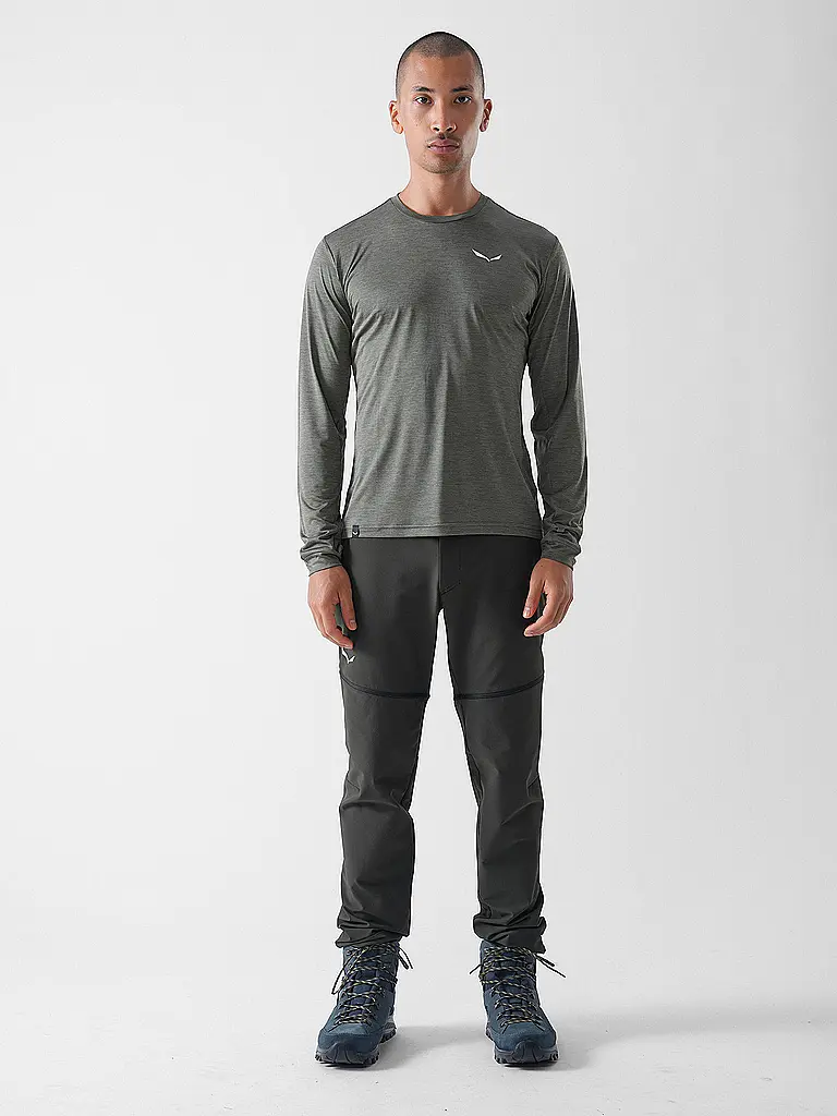 SALEWA | Camiseta funcional de hombre Puez Melange Dry'Ton | Oliva