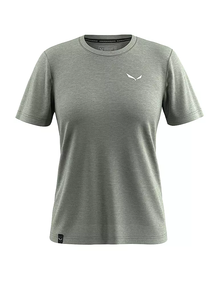 SALEWA | Camiseta funcional de mujer Eagle Minilogo Merino | Verde claro