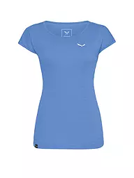 SALEWA | Camiseta funcional de mujer Puez Melange Dry | Azul claro