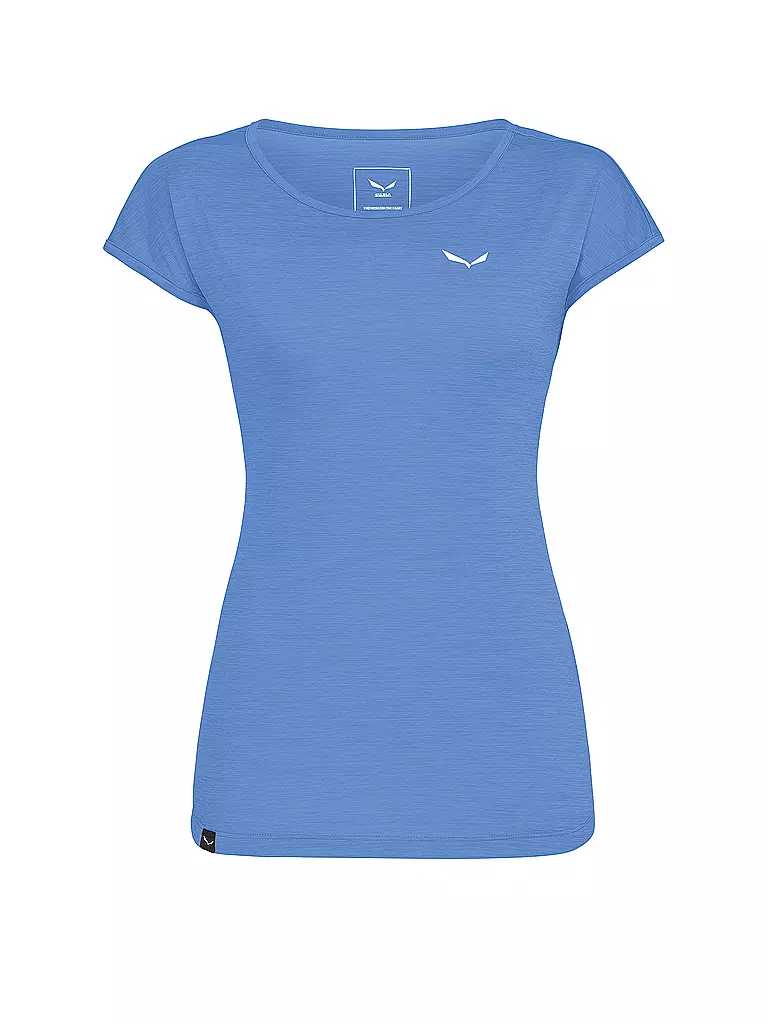 SALEWA | Camiseta funcional de mujer Puez Melange Dry | Azul claro