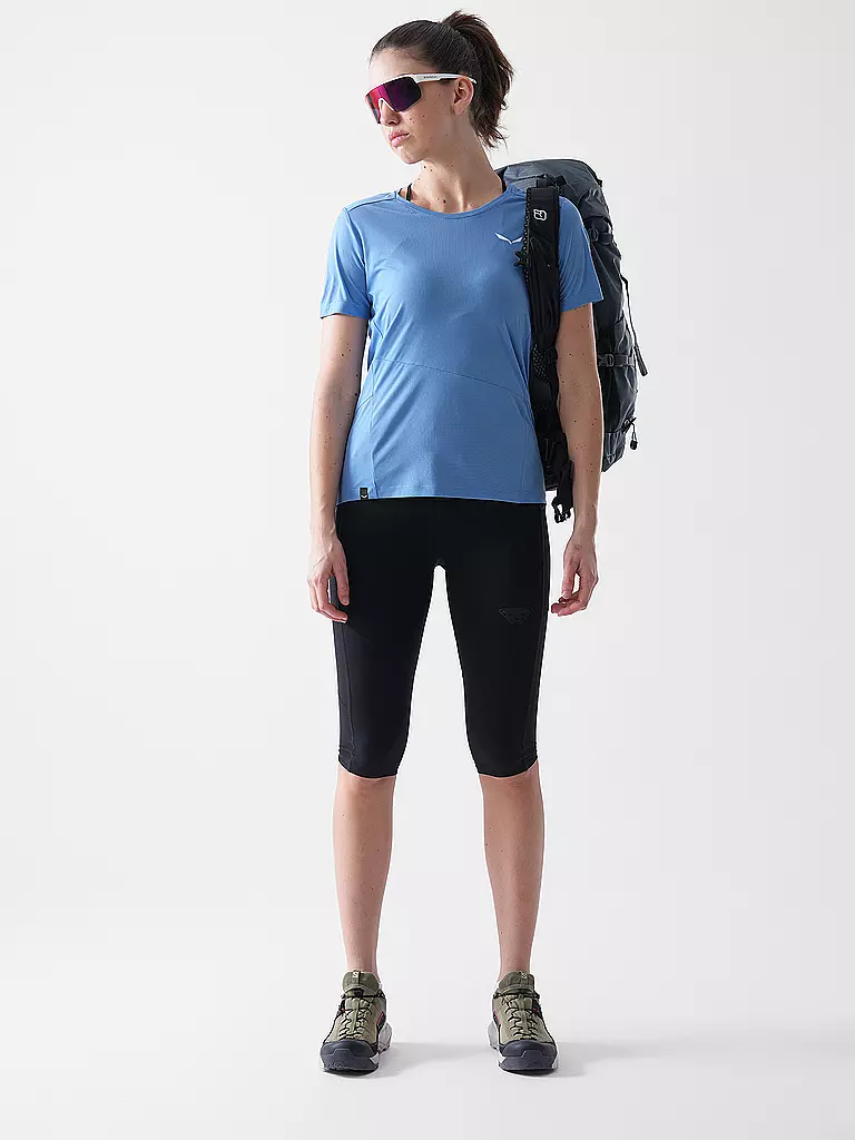 SALEWA | Camiseta funcional de mujer Puez Sporty Dry'Ton | Azul claro