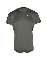SALEWA | Camiseta funcional para hombre Puez Melange Dry | Oliva