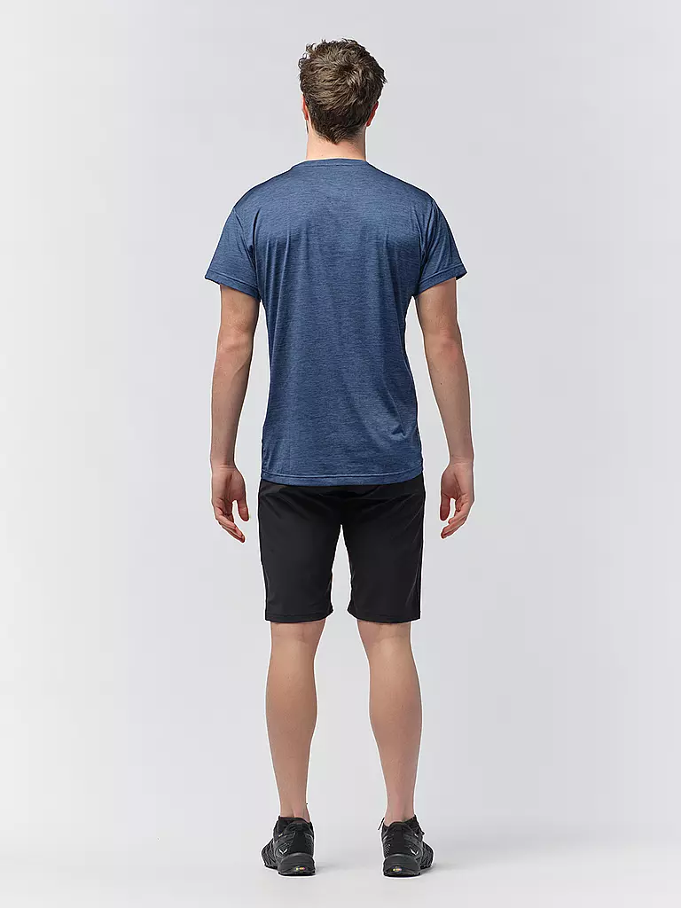 SALEWA | Camiseta funcional para hombre Puez Melange Dry | Azul oscuro