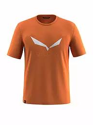 SALEWA | Camiseta funcional para hombre Solidlogo Dri-Release® | Naranja