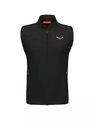 SALEWA | Chaleco outdoor para hombre Pedroc Durastretch Light con capucha | Negro
