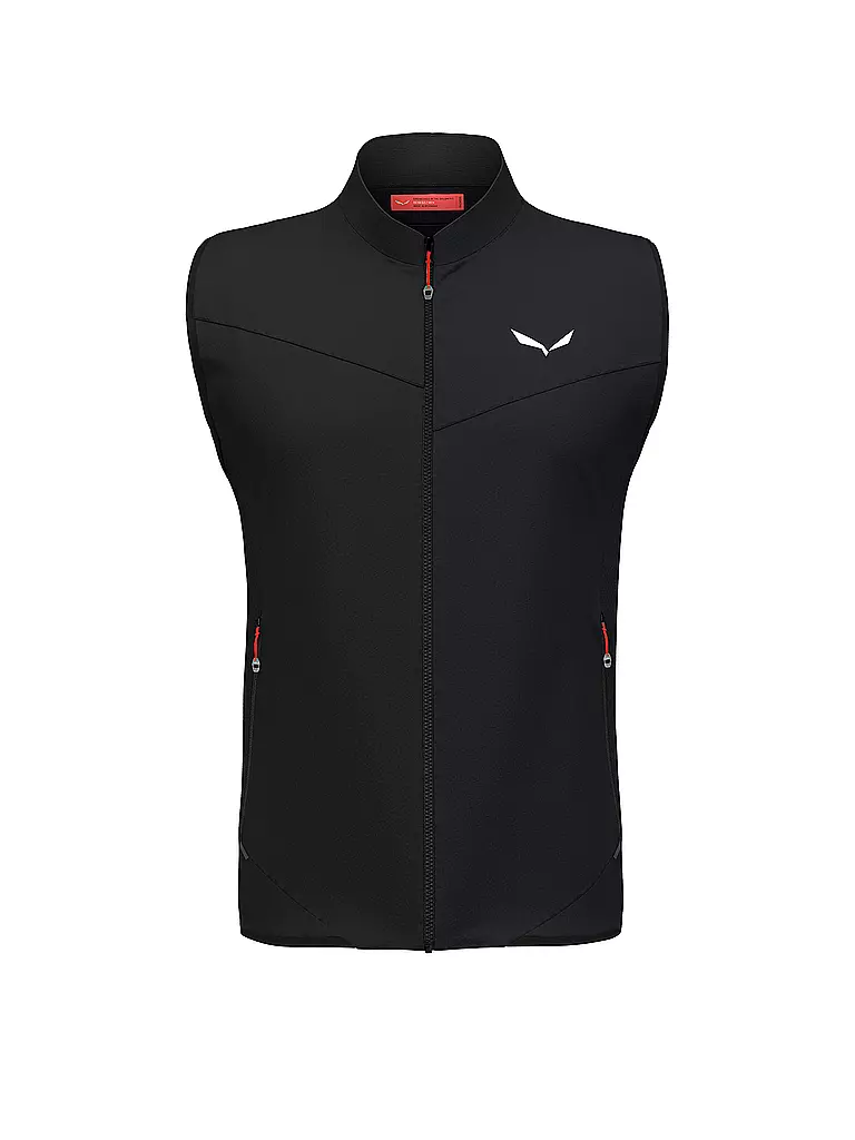 SALEWA | Chaleco outdoor para hombre Pedroc Durastretch Light con capucha | Negro