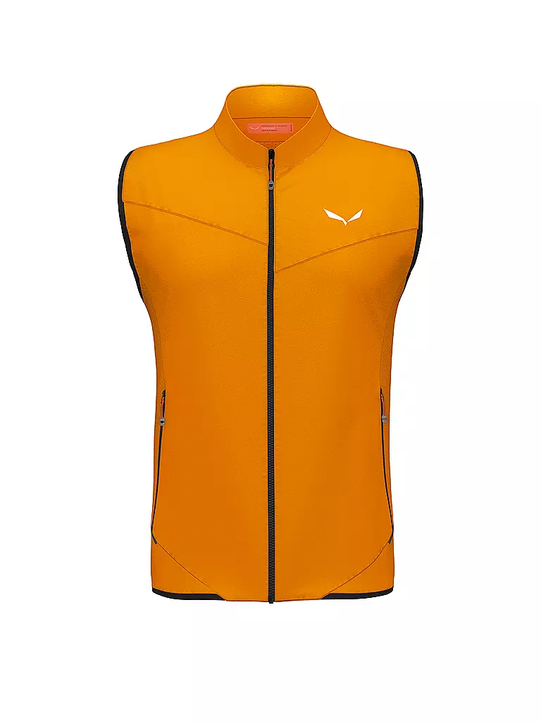 SALEWA | Chaleco outdoor para hombre Pedroc Durastretch Light con capucha | Naranja