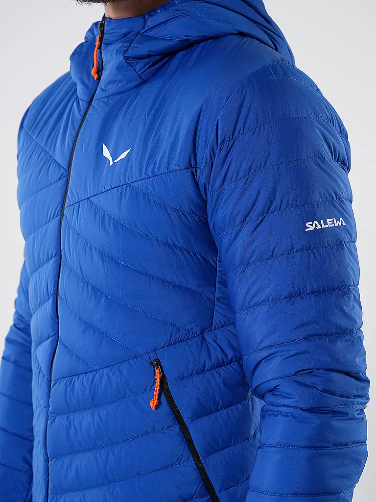 SALEWA | Chaqueta aislante con capucha de plumón RDS Brenta para hombre | Azul