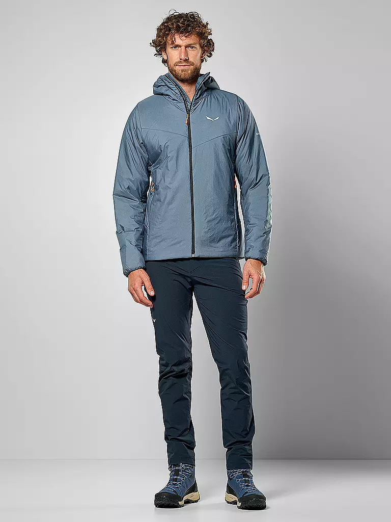 SALEWA | Chaqueta aislante para hombre Puez Catinaccio 2 TWR con capucha | Azul claro