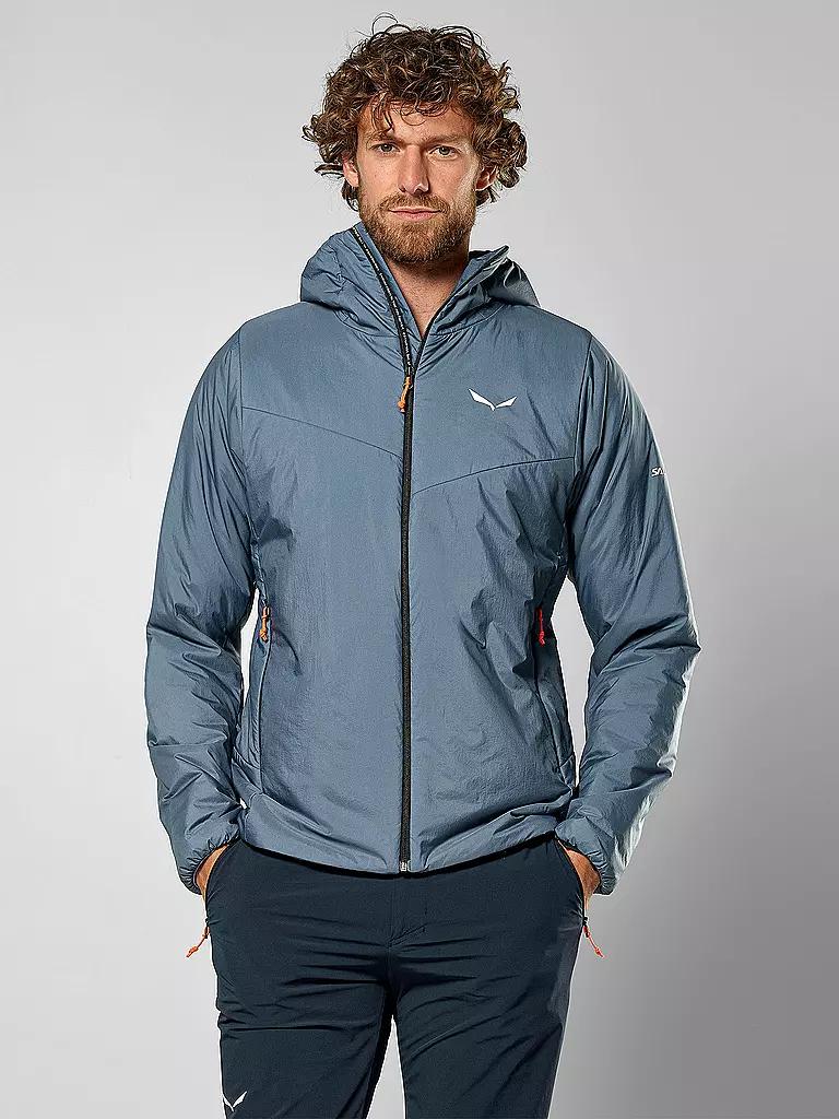 SALEWA | Chaqueta aislante para hombre Puez Catinaccio 2 TWR con capucha | Azul claro