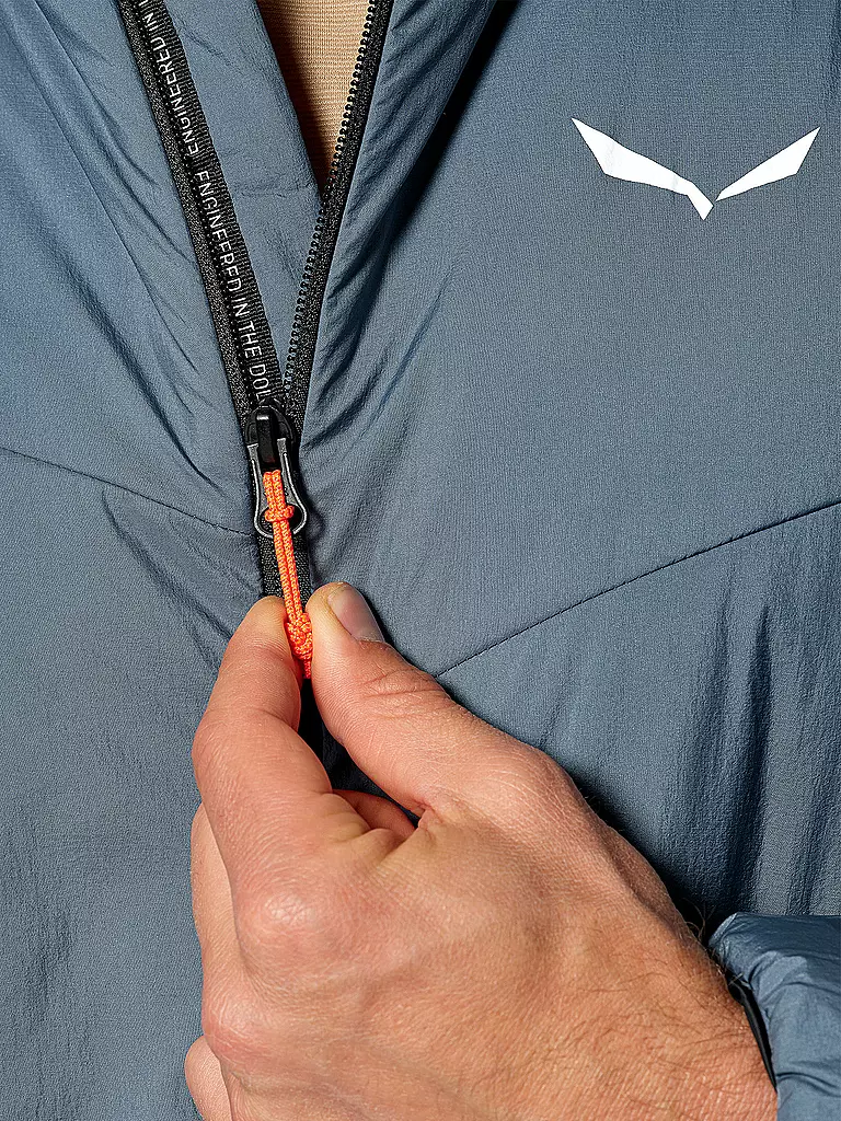 SALEWA | Chaqueta aislante para hombre Puez Catinaccio 2 TWR con capucha | Azul claro