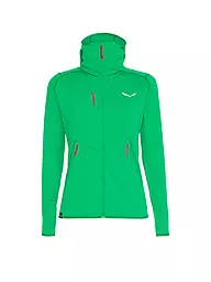 SALEWA | Chaqueta con capucha para mujer Agner Hybrid Polarlite Durastretch | Verde