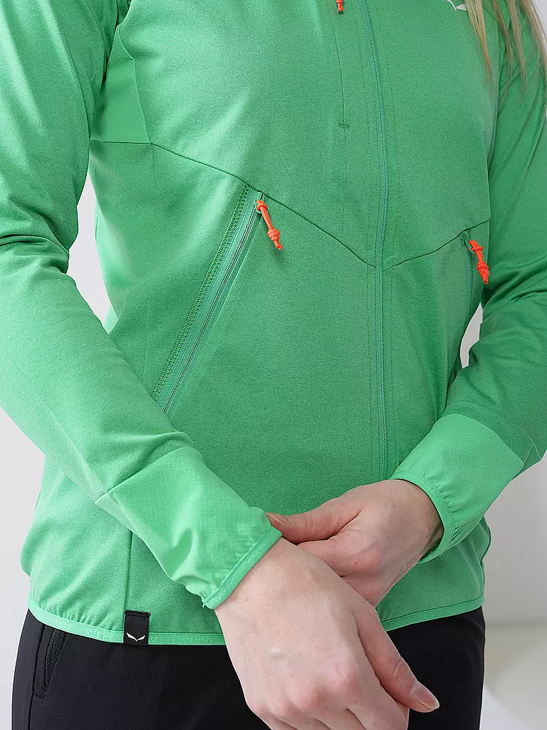 SALEWA | Chaqueta con capucha para mujer Agner Hybrid Polarlite Durastretch | 