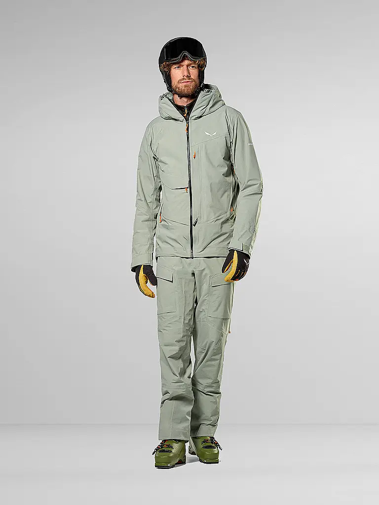 SALEWA | Chaqueta de esquí de travesía para hombre Sella Free 3L PTX | Gris claro