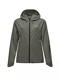 SALEWA | Chaqueta de mujer con capucha Pedroc Wind | Oliva