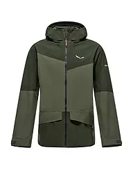 SALEWA | Chaqueta de senderismo para hombre Puez 2L Gore-Tex® con capucha | Oliva