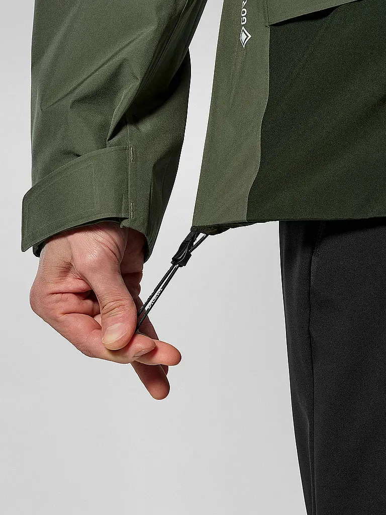 SALEWA | Chaqueta de senderismo para hombre Puez 2L Gore-Tex® con capucha | Oliva