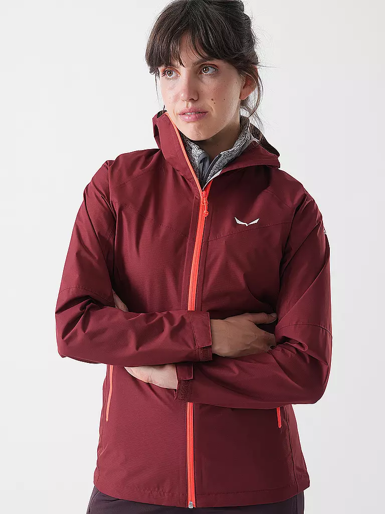 SALEWA | Chaqueta de senderismo para mujer Puez Aqua Powertex con capucha |