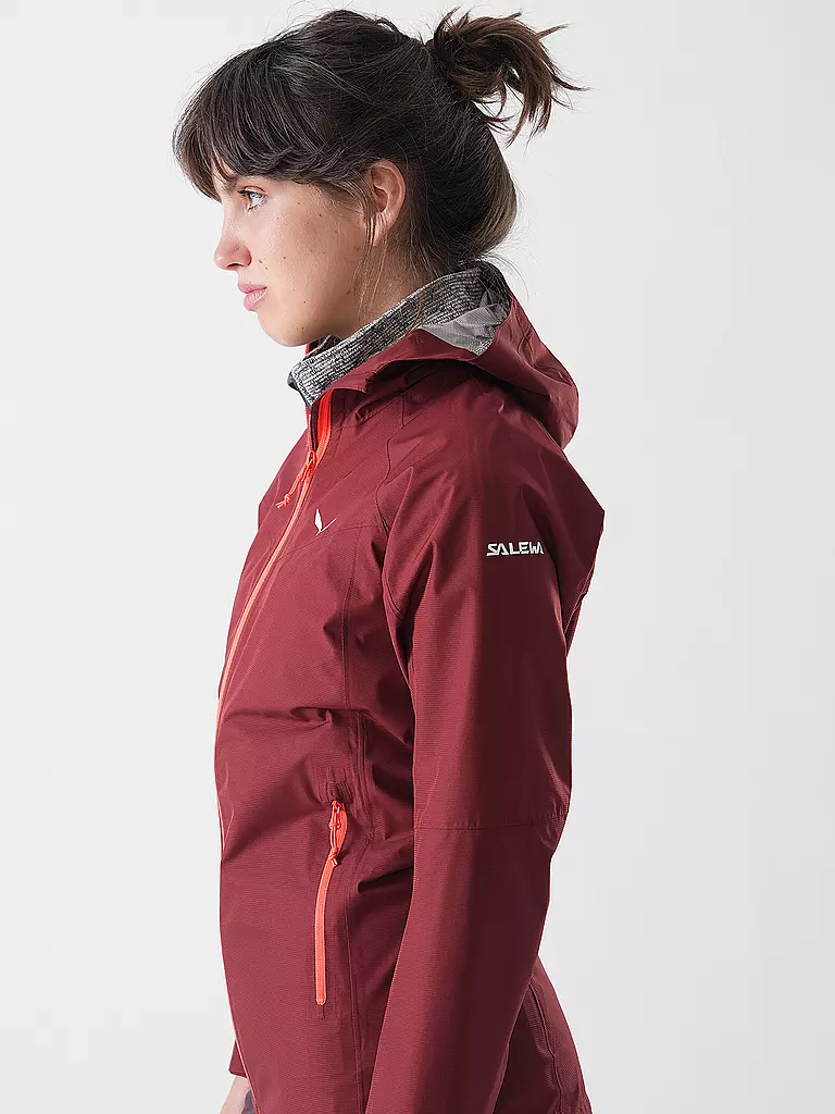 SALEWA | Chaqueta de senderismo para mujer Puez Aqua Powertex con capucha |