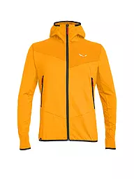 SALEWA | Chaqueta híbrida para hombre Agner Polarlite Durastretch con capucha | Naranja