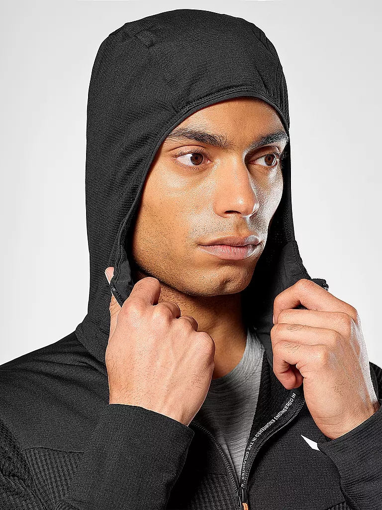 SALEWA | Chaqueta híbrida para hombre Puez Waffle Polarlite | Negro