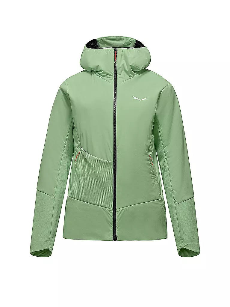 SALEWA | Chaqueta híbrida para mujer Pedroc TQ Air con capucha | Verde claro