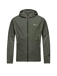 SALEWA | Chaqueta polar con capucha para hombre Pedroc PL Wind | Oliva