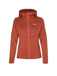 SALEWA | Chaqueta polar de mujer Puez Rocca Polarlite con capucha | Cobre