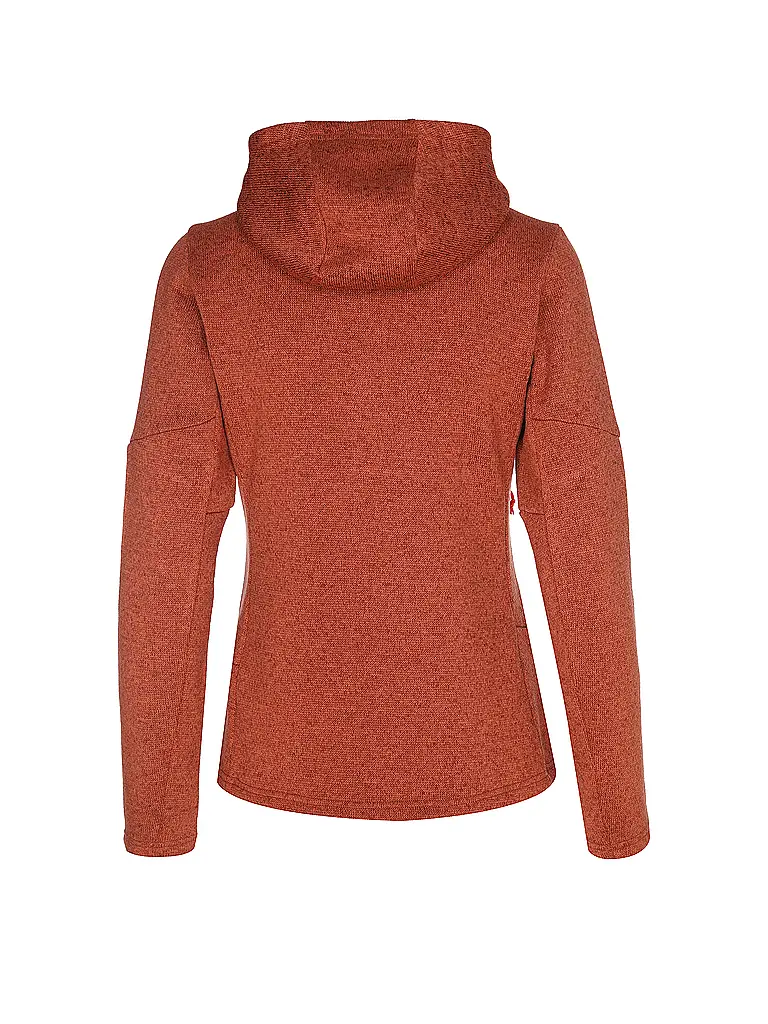 SALEWA | Chaqueta polar de mujer Puez Rocca Polarlite con capucha | Cobre