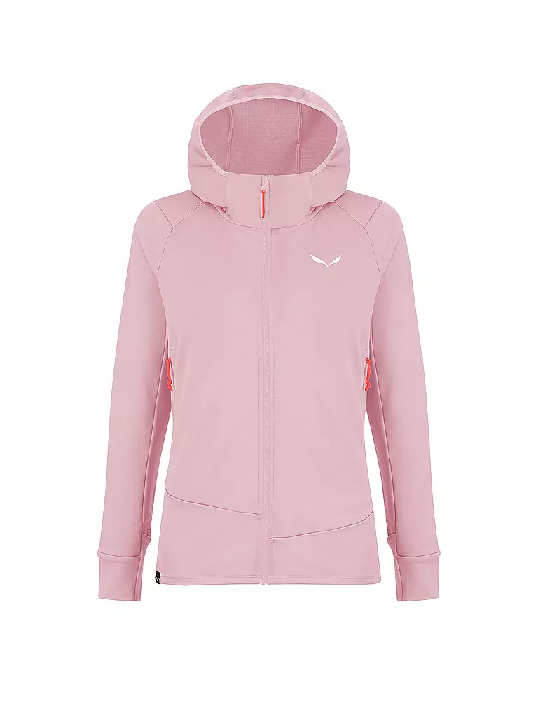 SALEWA | Chaqueta polar de touring para mujer Puez Polarlite con capucha | Rosa