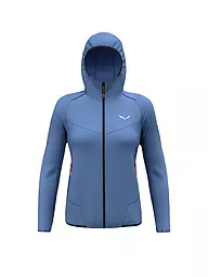SALEWA | Chaqueta softshell para mujer Pedroc DST Light con capucha | Azul claro