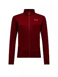 SALEWA | Damen Fleecejacke Puez Rocca PL | Rojo oscuro