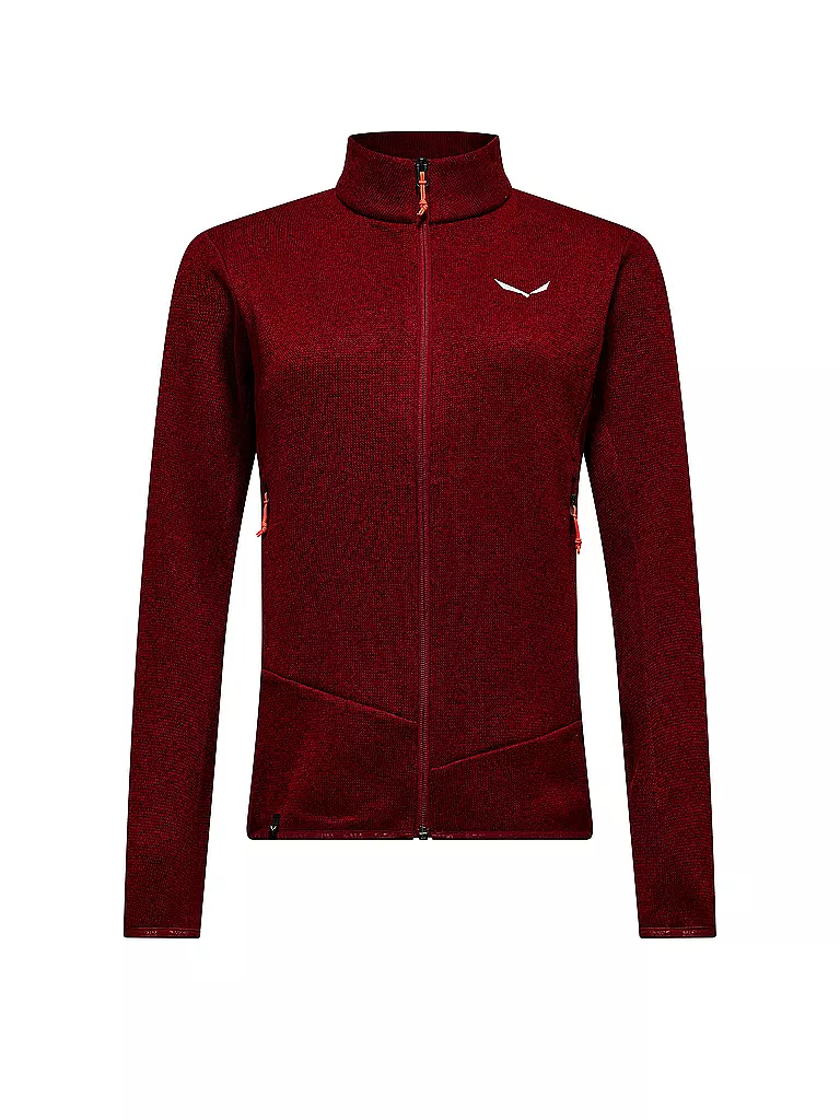 SALEWA | Damen Fleecejacke Puez Rocca PL | Rojo oscuro