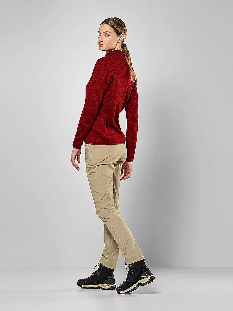 SALEWA | Damen Fleecejacke Puez Rocca PL | Rojo oscuro
