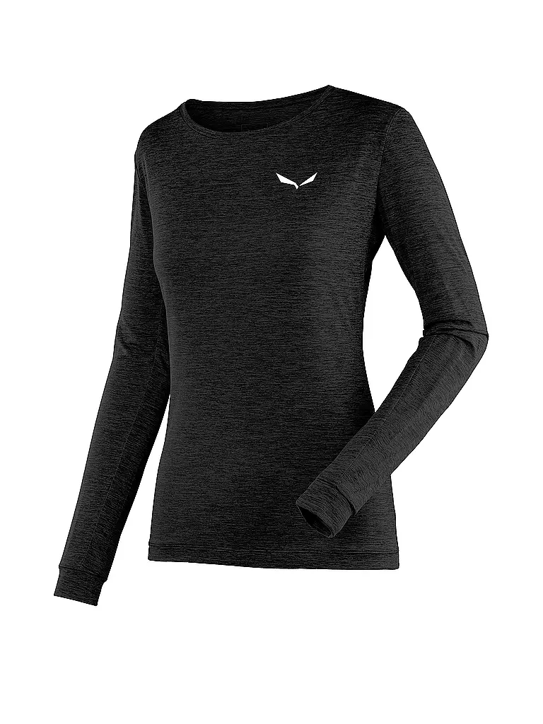 SALEWA | Damen Funktionsshirt Puez Melange Dry’Ton | Negro