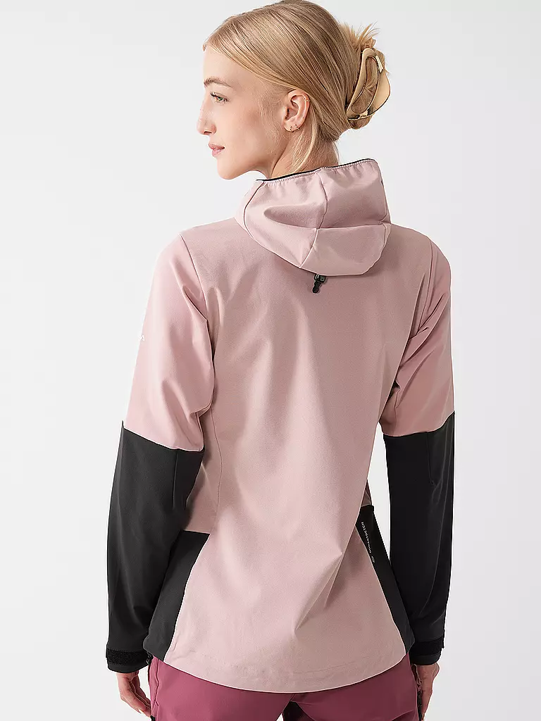 SALEWA | Damen Tourenjacke Sella Durastretch Hoodie | Rosa