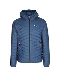 SALEWA | Chaqueta aislante con capucha de plumón RDS Brenta para hombre | Azul oscuro
