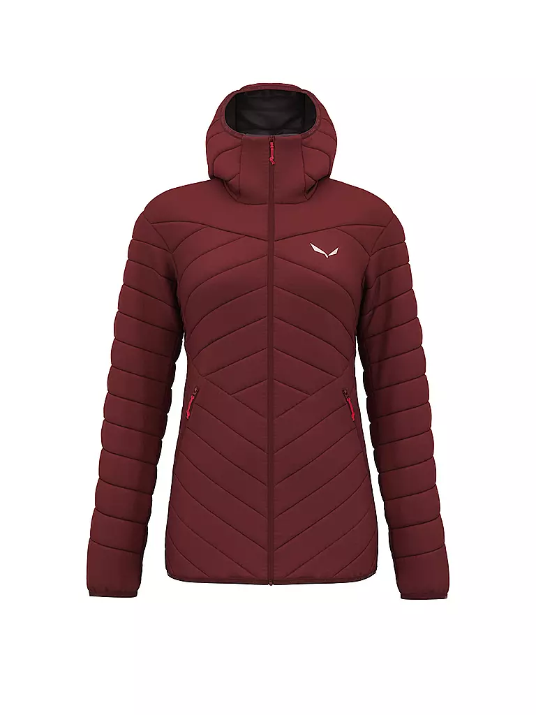 SALEWA | Isojacke Brenta RDS Down Hoodie para mujer | Rojo oscuro