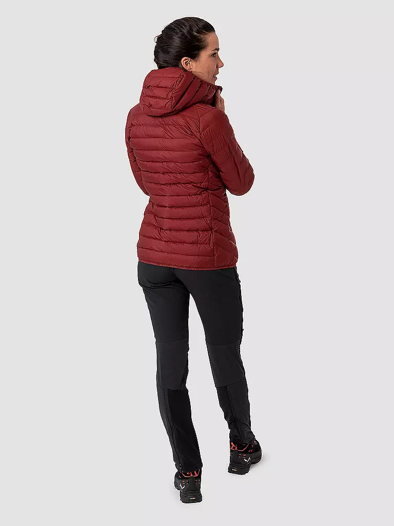 SALEWA | Isojacke Brenta RDS Down Hoodie para mujer | Rojo oscuro