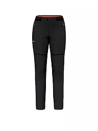 SALEWA | Pantalón de senderismo para mujer Pedroc 2 Durastretch 2 en 1 ZipOff | Negro