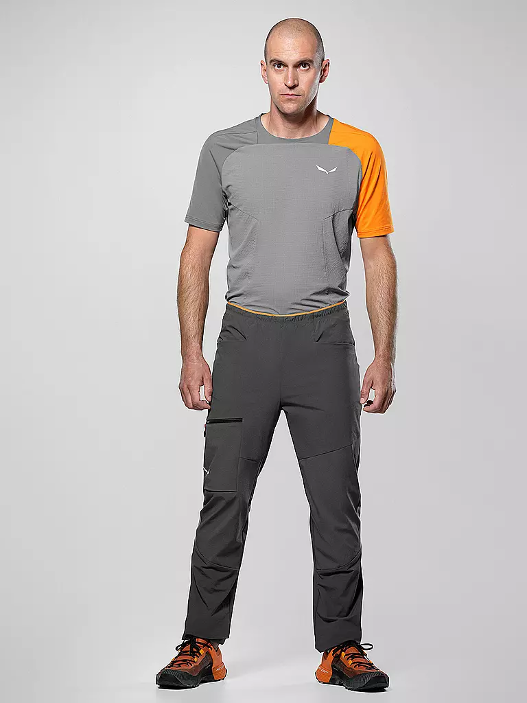 SALEWA | Pantalón de senderismo softshell para hombre NXT Durastretch | Azul oscuro