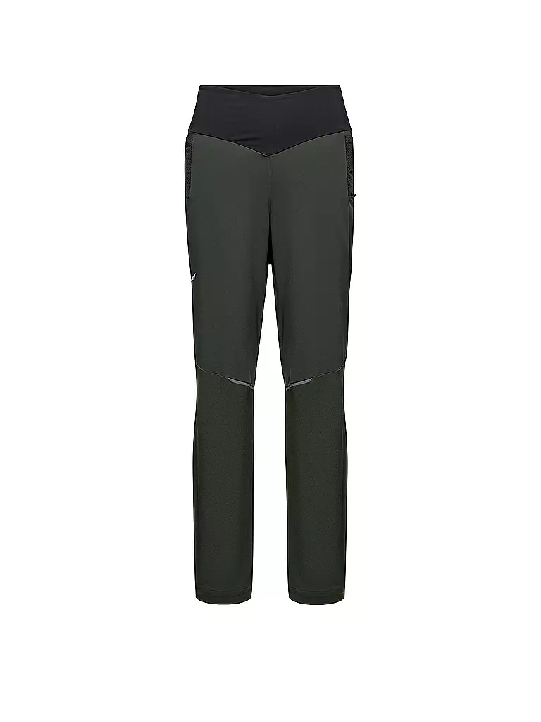 SALEWA | Pantalón de senderismo softshell Pedroc DST para mujer | Oliva