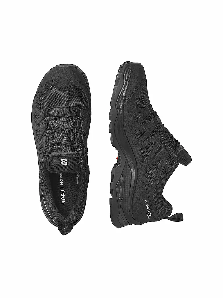 SALOMON | Damen Hikingschuhe X Ward Leather Gore-Tex | Negro