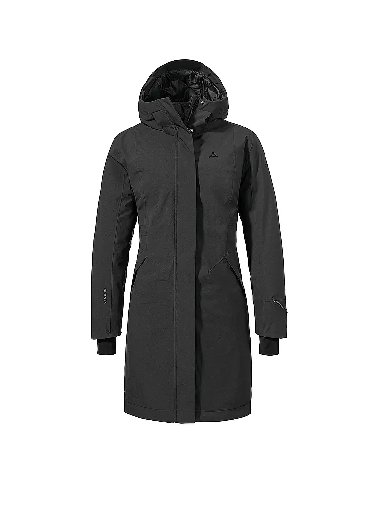SCHÖFFEL | Abrigo de invierno para mujer Style Gregale con capucha | Negro