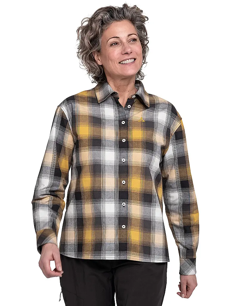SCHÖFFEL | Blusa de mujer estilo Limedes | Mostaza