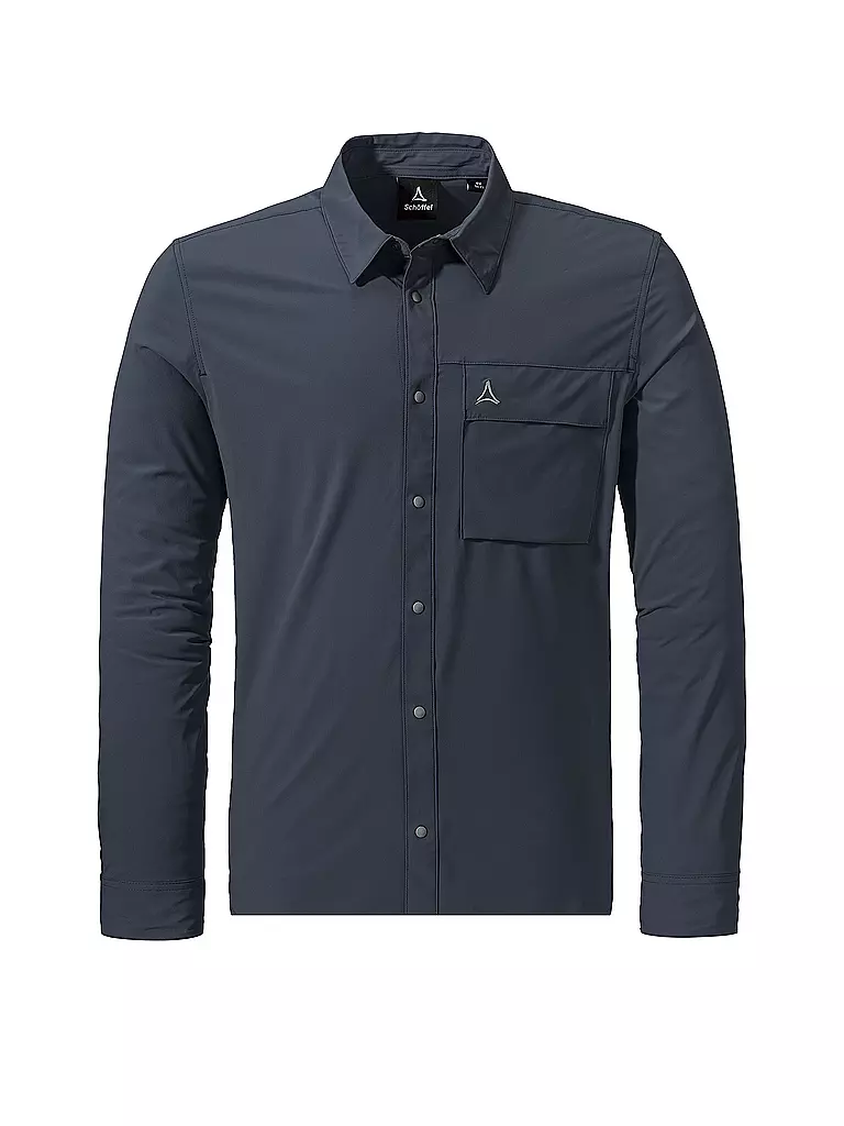 SCHÖFFEL | Camisa de hombre Dunajec | Azul oscuro