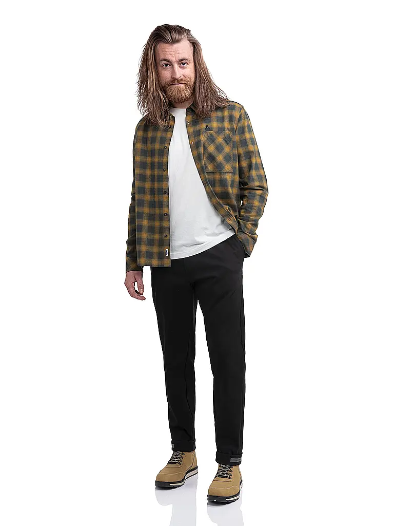 SCHÖFFEL | Camisa de hombre Kleion | Mostaza