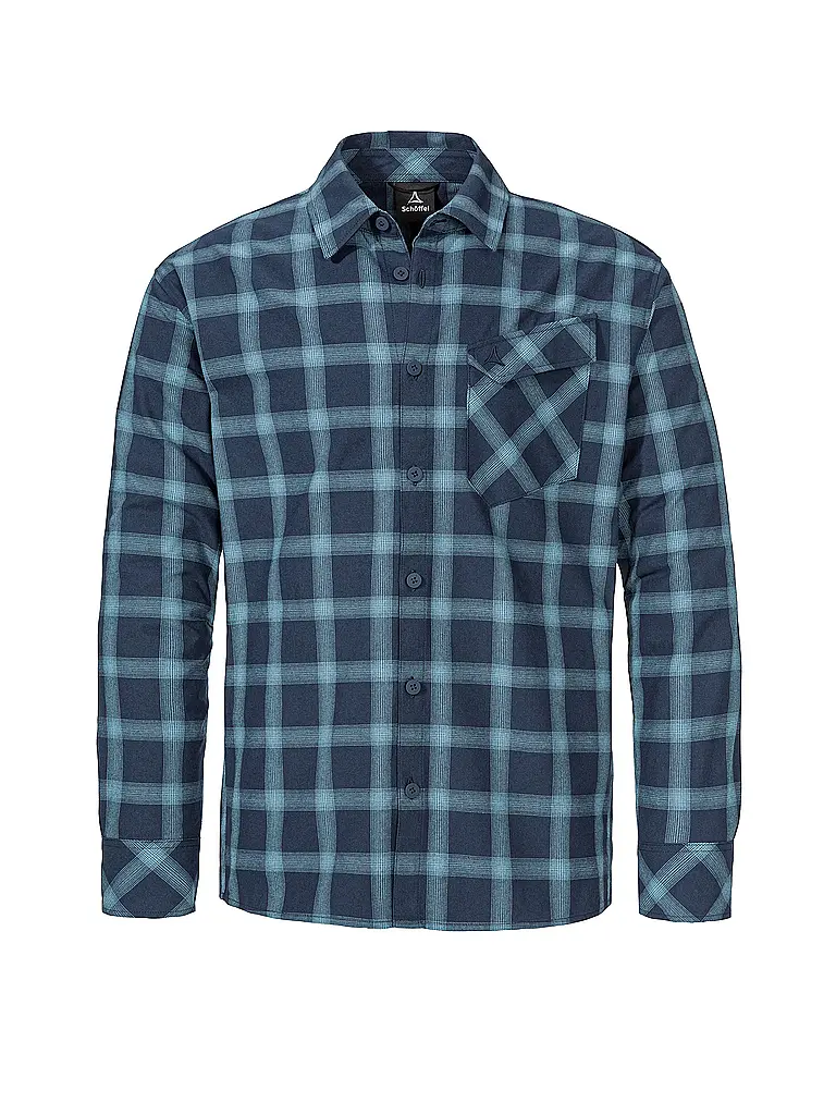 SCHÖFFEL | Camisa de hombre Poplar | Azul oscuro